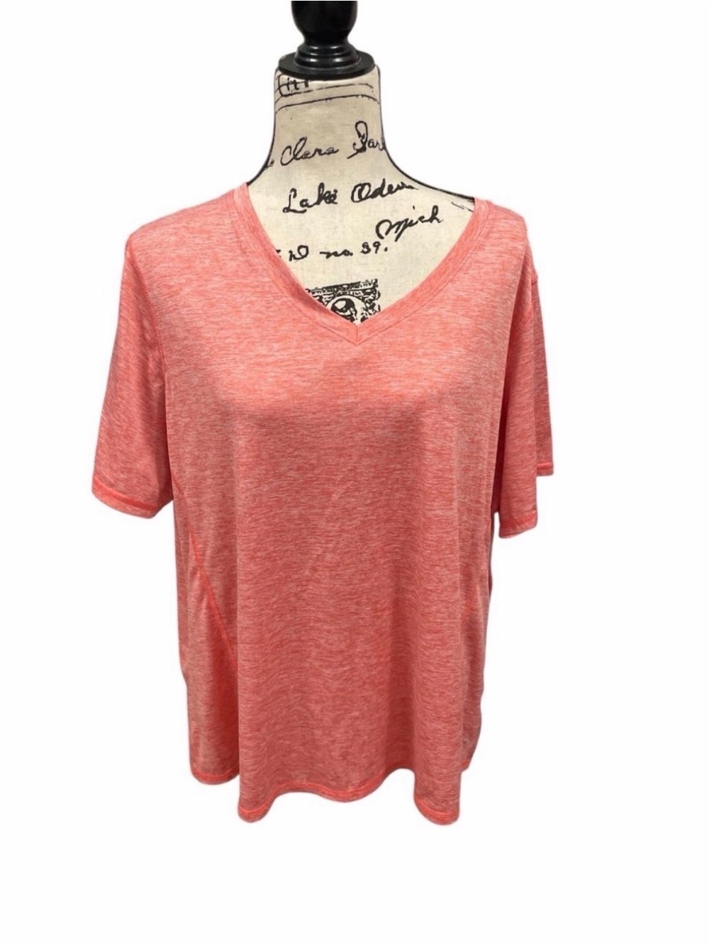 BCG Activewear Women’s V-Neck Shirt Plus Size 2X